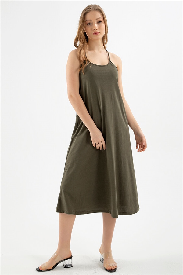 Askılı Elbise Haki / Khaki