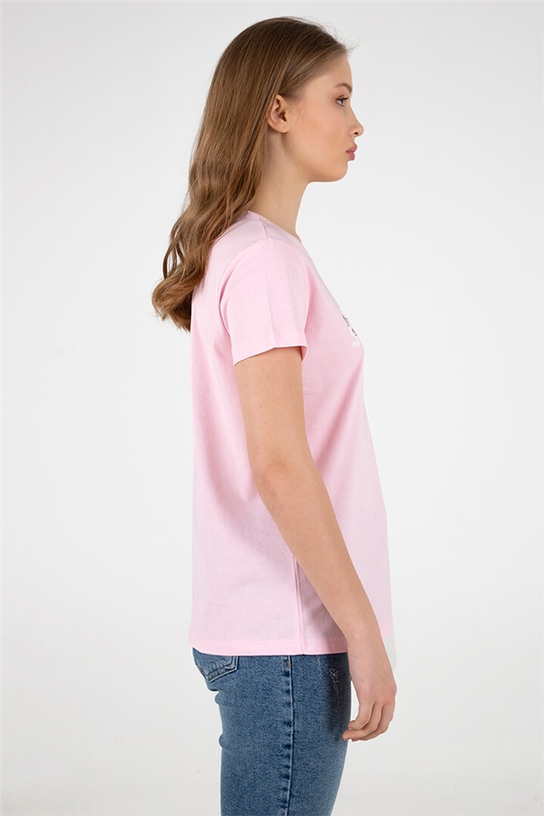 Baskılı T-Shirt Pembe / Pink